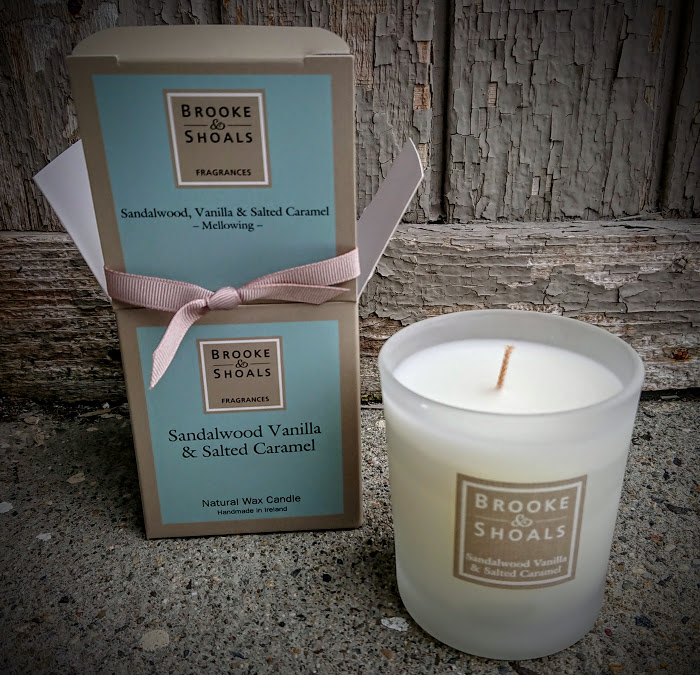 Brooke and Shoals Scented Candle - Sandalwood Vanilla and Salted Caramel