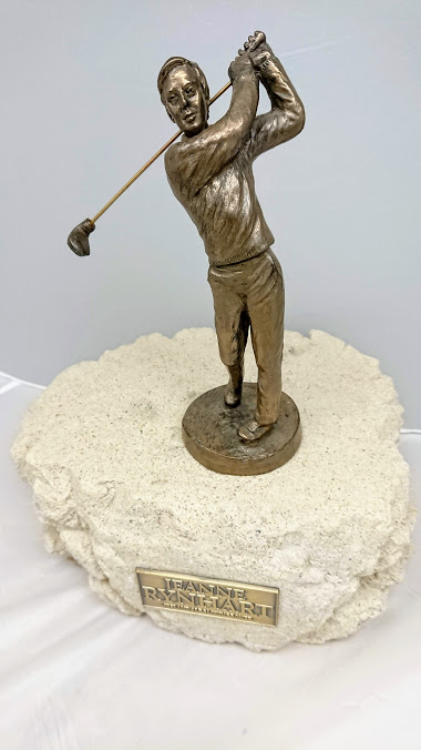 Jeanne Rynhart Bronze Sculpture - Golfer
