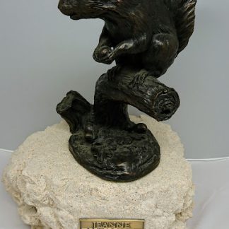 Jeanne Rynhart Bronze Sculpture - Squirrel