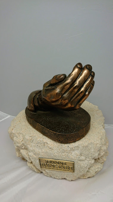 Jeanne Rynhart Bronze Sculpture Hand of Time