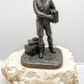 Jeanne Rynhart Bronze Sculpture - News Boy