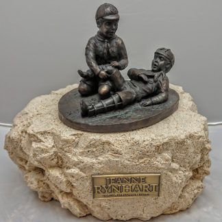 Jeanne Rynhart Bronze Sculpture - Boy Scouts