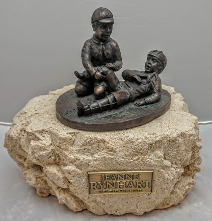 Jeanne Rynhart Bronze Sculpture - Boy Scouts