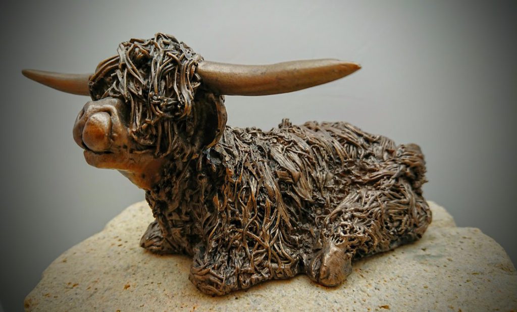 Frith Sculpture - Highland Bull Sitting