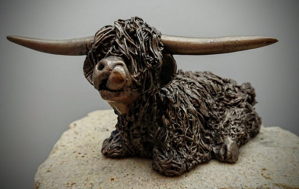 Frith Sculpture - Highland Bull Sitting