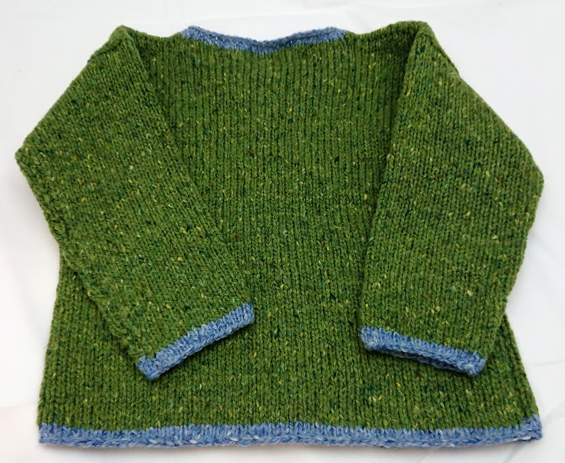 Julie Dillon Kids Knitted Wool Cardigan - Green Ladybugs