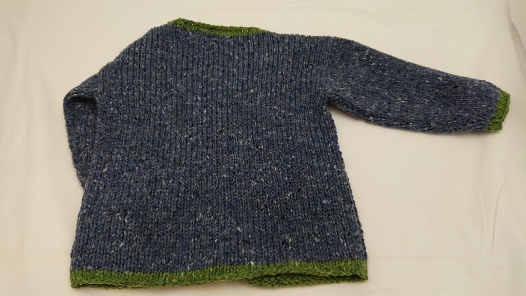 Julie Dillon Kids Knitted Wool Cardigan - Blue Pig