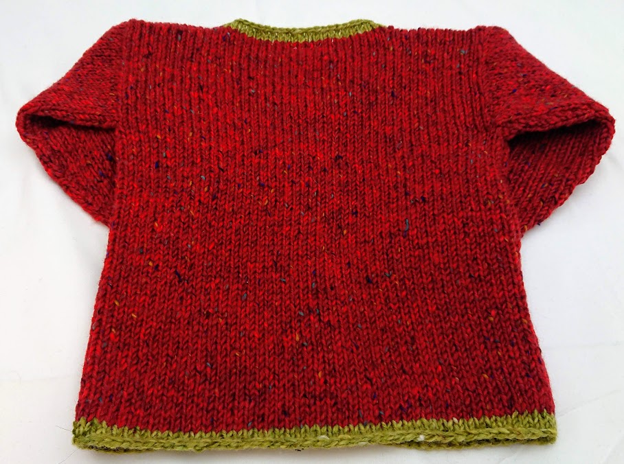 Julie Dillon Kids Knitted Wool Cardigan - Red Sheep