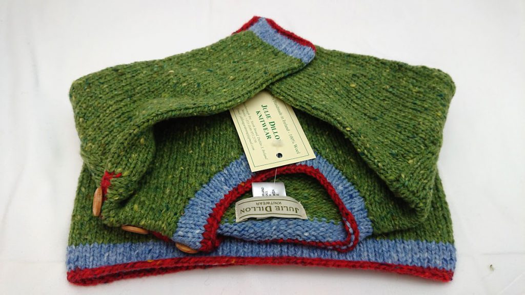 Julie Dillon Kids Knitted Wool Sweater - Green Sheep