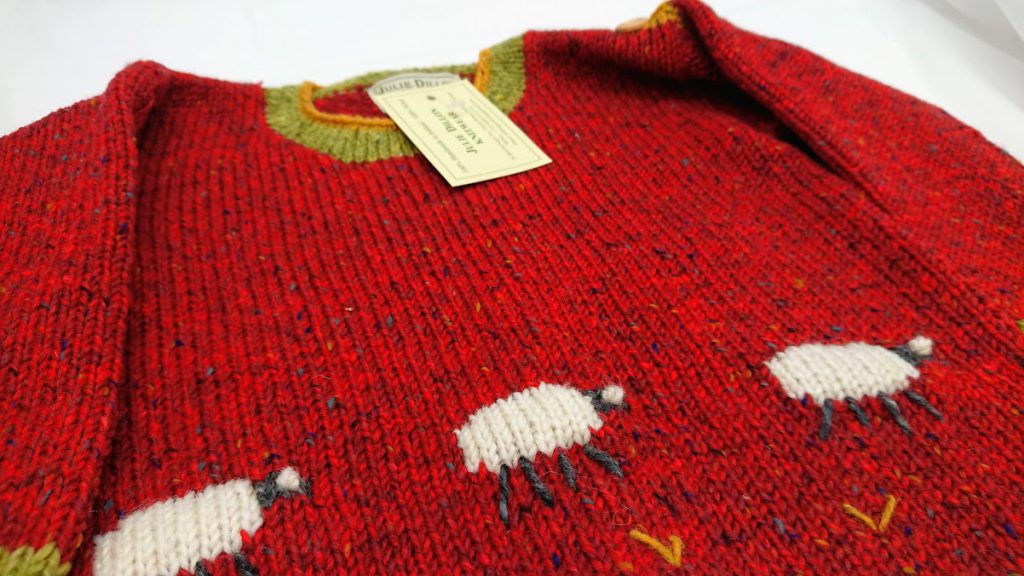 Julie Dillon Kids Knitted Sweater - Red Sheep