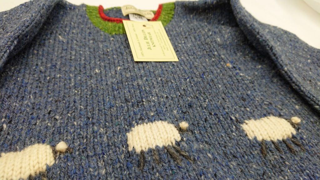 Julie Dillon Kids Knitted Sweater - Blue Sheep