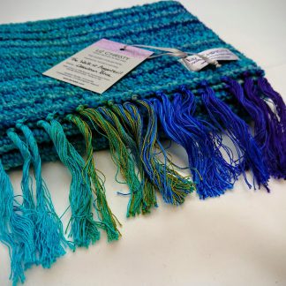 Liz Christy Scarf - The Walk at Argenteuil - Cerulean Blue