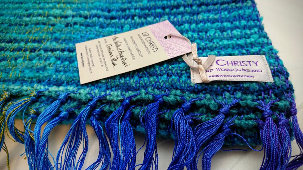 Liz Christy Scarf - The Walk at Argenteuil - Cerulean Blue