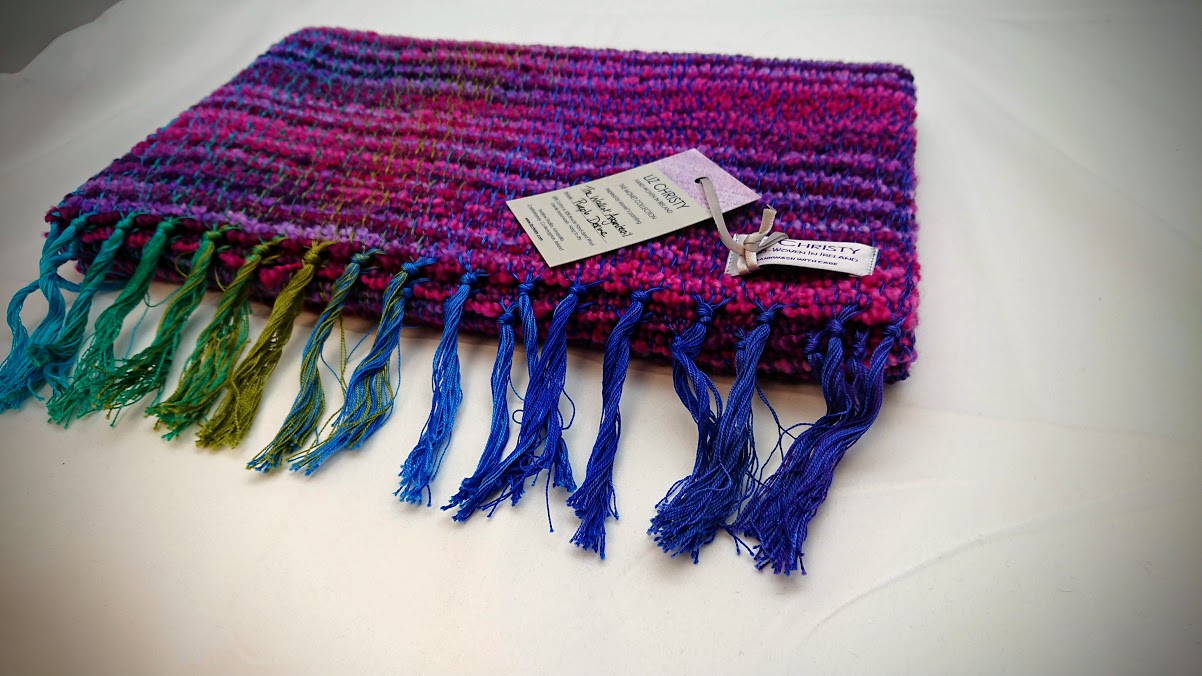 Liz Christy Scarf The Walk at Argenteuil Purple Desire Celtic Croft