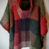 John Branigan Knitwear - Hood Ruana - Mulberry